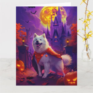 Halloween Samoyed Vampire Pumpkins eng Kaart