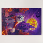Halloween Samoyed Vampire Pumpkins eng Legpuzzel (Horizontaal)