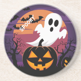 Halloween Sandstone Onderzetter. Zandsteen Onderzetter