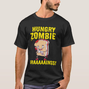Halloween Sandwich Zombie Sandwich Spooky Food Pun T-shirt