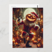 Halloween Santa Briefkaart (Voorkant / Achterkant)