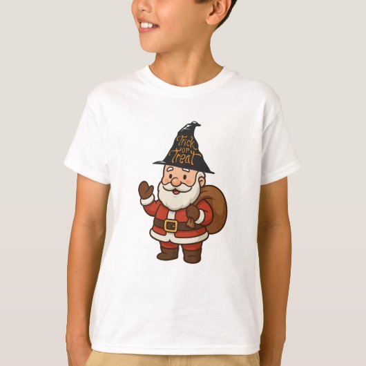 HALLOWEEN SANTA CLAUS TRICK OR TREAT T-shirt (Voorkant)