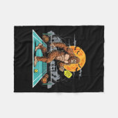 Halloween Sasquatch Ckleball Bigfoot Soky Moon Fleece Deken (Voorkant (Horizontaal))