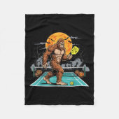 Halloween Sasquatch Ckleball Bigfoot Soky Moon Fleece Deken (Voorkant)