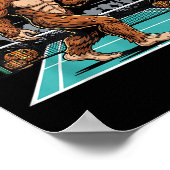 Halloween Sasquatch Ckleball Bigfoot Soky Moon  Poster (Hoek)