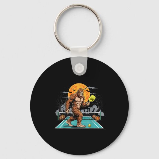 Halloween Sasquatch Ckleball Bigfoot Soky Moon  Sleutelhanger (Voorkant)
