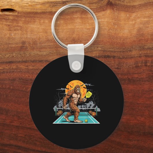 Halloween Sasquatch Ckleball Bigfoot Soky Moon  Sleutelhanger (Voorkant)