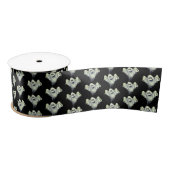 Halloween Satin Ribbon-Ghosts Satijnen Lint (Spoel)