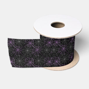 Halloween Satin Ribbon-Spider Webs Satijnen Lint