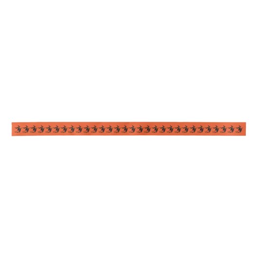 Halloween Satin Ribbon-Witch Satijnen Lint (Voorkant)