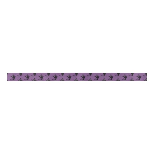 Halloween Satin Ribbon-Witch Satijnen Lint (Voorkant)