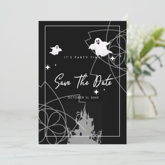 Halloween Save the Date (Staand voorkant)