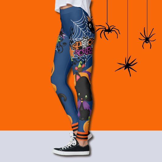 Halloween Scardy Cat Schattigee Heks Spooky Leggin Leggings