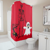 Halloween scare douchegordijn (In situ)