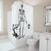 Halloween scare douchegordijn (In situ)