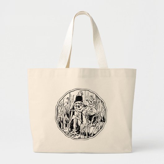 Halloween Scarecrow Bag Grote Tote Bag (Voorkant)