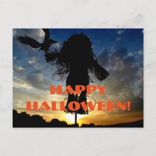 Halloween Scarecrow Briefkaart