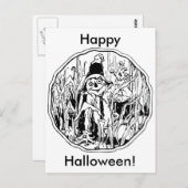 Halloween Scarecrow Briefkaart (Voorkant / Achterkant)