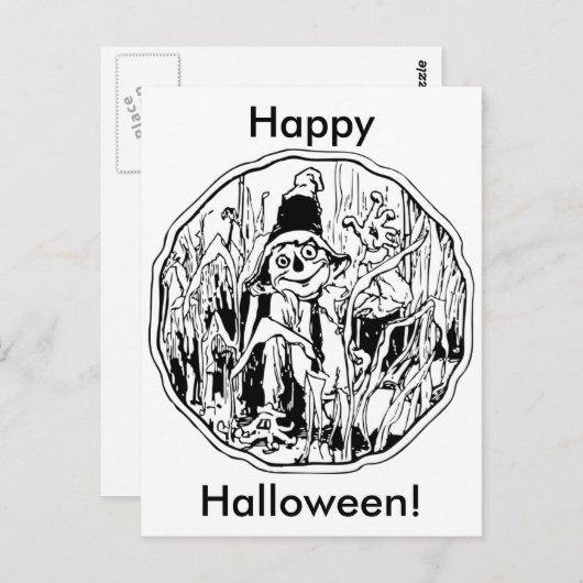 Halloween Scarecrow Briefkaart (Voorkant / Achterkant)