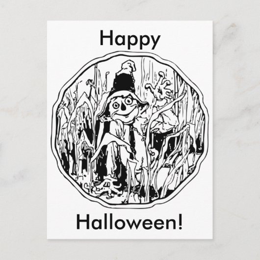 Halloween Scarecrow Briefkaart (Voorkant)