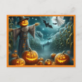 Halloween Scarecrow Feestdagenkaart (Voorkant)