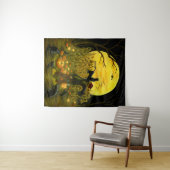 Halloween scarecrow in een spooky cornfield wandkleed (In Situ (horizontaal))