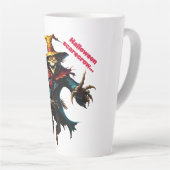 Halloween scarecrow  latte mok (Rechterhoek)