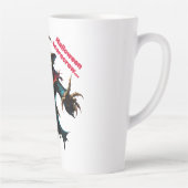 Halloween scarecrow  latte mok (Rechts)