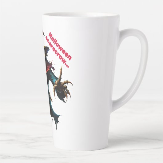 Halloween scarecrow  latte mok (Rechts)