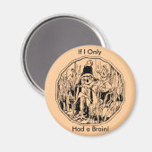 Halloween Scarecrow No Brain Magnet (Voorkant / Achterkant)