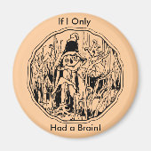 Halloween Scarecrow No Brain Magnet (Voorkant)