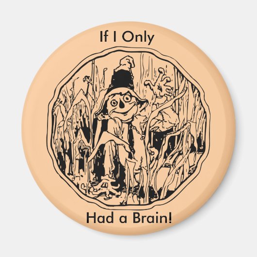 Halloween Scarecrow No Brain Magnet (Voorkant)