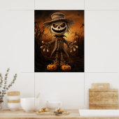 Halloween Scarecrow Poster (Keuken)