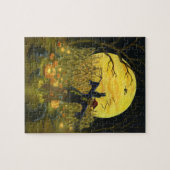 Halloween scarecrow puzzel legpuzzel (Horizontaal)