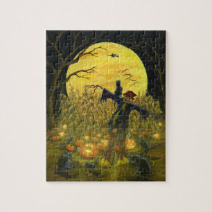 Halloween scarecrow puzzel legpuzzel