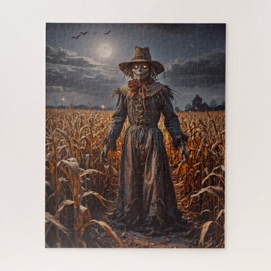 Halloween Scarecrow Puzzle Legpuzzel (Verticaal)