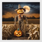 Halloween Scarecrow Raamsticker (Vel)