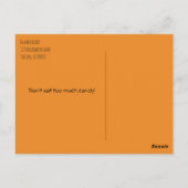 Halloween Scarecrow Sepia Sjabloon Fotografen Pos Briefkaart (Achterkant)