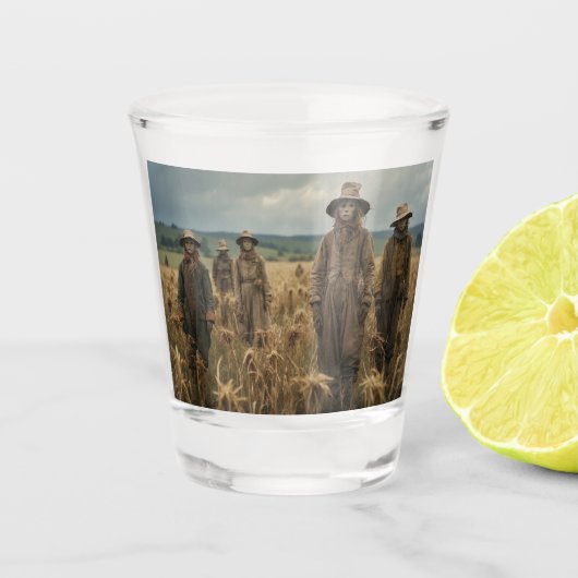 Halloween Scarecrow Shot Glass Glas (Voorkant)