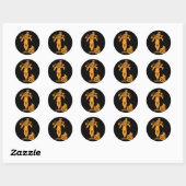 Halloween Scarecrow Silhouet Stickers (Vel)
