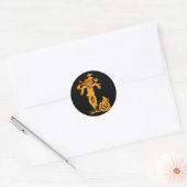 Halloween Scarecrow Silhouet Stickers (Envelop)