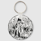 Halloween Scarecrow Sleutelhanger (Achterkant)