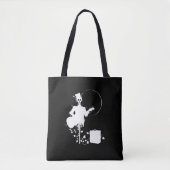 Halloween Scarecrow Spelling Guitar Skull Tote Bag (Voorkant)