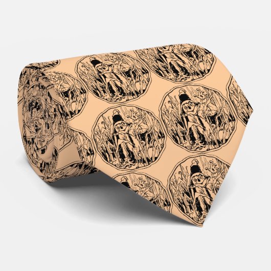 Halloween Scarecrow Stropdas (Opgerold)