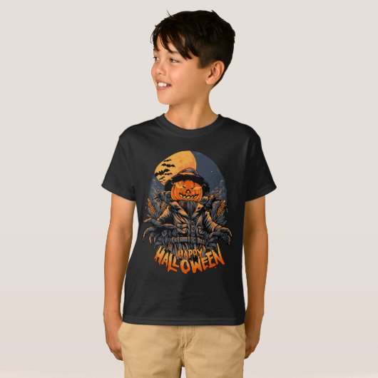 Halloween Scarecrow T-shirt (Voorkant volledig)