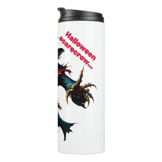 Halloween scarecrow  thermosbeker (Geroteerd rechts)