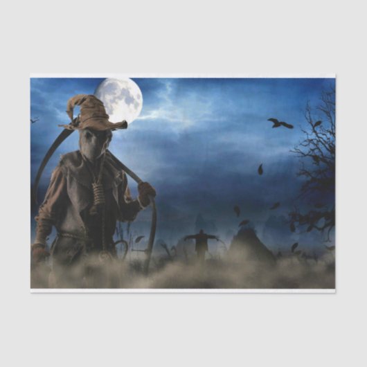Halloween Scarecrow Tissue Paper Tissuepapier (Voorkant)
