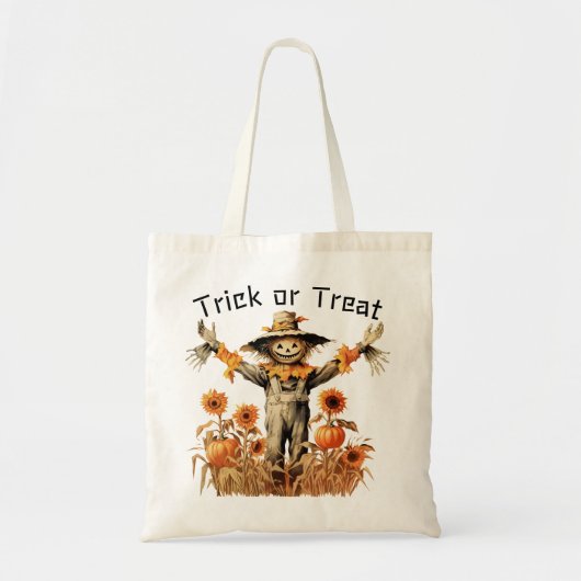 Halloween Scarecrow Trick or treat Tote Bag (Voorkant)