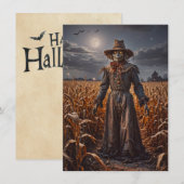 Halloween Scarecrow Wenskaart (Voorkant / Achterkant)