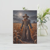 Halloween Scarecrow Wenskaart (Staand voorkant)